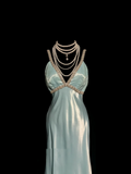 Niulatu Sheath Straps Light Sky Blue 90s Long Prom Dresses Party Dress 20th Birthday Outfits Graduation Dresses HZ1214