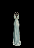 Niulatu Sheath Straps Light Sky Blue 90s Long Prom Dresses Party Dress 20th Birthday Outfits Graduation Dresses HZ1214