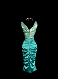 Niulatu Sheath Square Neck Sleeveless Blue Satin Petite Mother Of Bride Dress Party Gown Knee Length For Summer Women Wedding HZ1214