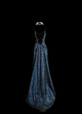 Niulatu A Line Spaghetti Straps 1950s Retro Classy Lace Navy Blue Prom Dresses Party Dress 21st Birthday Outfits Graduation Dresses HZ1214