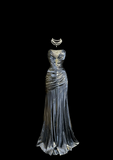 Niulatu Mermaid Strapless Gray Satin 90s Long Prom Dresses Party Dress 30th Birthday Outfits Graduation Dresses HZ1214