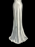 Niulatu Mermaid One Shoulder Satin 90s Long Prom Dresses Party Dress 30th Birthday Outfits Graduation Dresses HZ1214