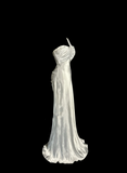 Niulatu Mermaid One Shoulder Satin 90s Long Prom Dresses Party Dress 30th Birthday Outfits Graduation Dresses HZ1214