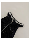 Pretty Sheath High Neck Black Summer 16th Birthday Dresses For Teens Hoco Dress Mini 18th Birthday Outfit Cocktail Dresses For Women HZ1214