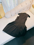 Pretty A line Scoop Neck Little Black Dress Summer 16th Birthday Dresses For Teens Hoco Dress Mini 18th Birthday Outfit Cocktail Dresses For Women HZ1214
