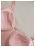 Pretty Ball Gown Sweetheart Sleeveless Satin Pink Summer 16th Birthday Dresses For Teens Hoco Dress Mini 18th Birthday Outfit Cocktail Dresses For Women HZ1214
