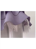 Trendy Ball Gown Sweetheart Lilac Satin Sleeveless Formal Short 8th Grade Homecoming Dress Summer Middle School Hoco Dresses Cocktail Dress Birthday Outfits HZ1214