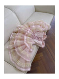 Trendy Ball Gown Spaghetti Straps Pink Lace Sleeveless Formal Short 8th Grade Homecoming Dress Summer Middle School Hoco Dresses Cocktail Dress Birthday Outfits HZ1214