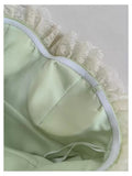 Trendy Ball Gown Spaghetti Straps Mint Green Sleeveless Formal Short 8th Grade Homecoming Dress Summer Middle School Hoco Dresses Cocktail Dress Birthday Outfits HZ1214
