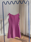 Trendy A Line Square Neck Pink Satin Formal Short 8th Grade Homecoming Dress Summer Middle School Hoco Dresses Birthday Outfits HZ1214