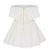 Trendy A line Off The Shoulder Satin Formal Short 8th Grade Homecoming Dress Summer Middle School Hoco Dresses Birthday Outfits HZ1214