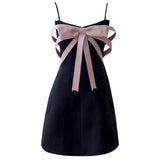Trendy A line Spaghetti Straps Little Black Dress Formal Short 8th Grade Homecoming Dress Summer Middle School Hoco Dresses Cocktail Dress Birthday Outfits HZ1214