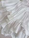 Trendy A line Spaghetti Straps White Lace Short 8th Grade Homecoming Dress Summer Middle School Hoco Dresses Cocktail Dress Birthday Outfits HZ1214