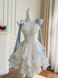 Trendy Ball Gown Spaghetti Straps White Chiffon Short 8th Grade Homecoming Dress Summer Middle School Hoco Dresses Cocktail Dress Birthday Outfits HZ1214