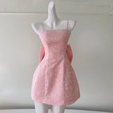 Sexy A Line Spaghetti Straps Pink Lace Sleeveless Formal Short 8th Grade Homecoming Dress Summer Middle School Hoco Dresses Birthday Outfits HZ1214