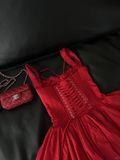 Cute A line Square Neck Red Short Homecoming Dress Summer Middle School Formal 8th Grade Hoco Dresses Cocktail Dress Birthday Outfits HZ1214