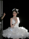 Unique Wedding Dress Ball Gown Sweetheart Summer Short White Wedding Dresses Bridal Gowns With Ruffles HZ1214