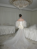 Unique Wedding Dress Ball Gown Off The Shoulder Short Summer Wedding Dresses Bridal Gowns With Sleeves HZ1214