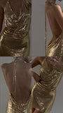 Cute Sheath Halter Sequin Gold Summer Homecoming Dress Hoco Dress Mini 16th Birthday Outfit Cocktail Dresses HZ1214