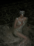 Pretty Wedding Dress Mermaid Sequin White Long Luxury Wedding Dresses Bridal Gowns Brides Gown HZ1214