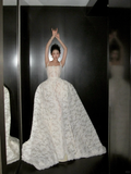 Modest Wedding Dress Ball Gown Square Neck Lace Summer Long White Wedding Dresses Bride Dress Bridal Gowns HZ1214