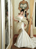 Pretty Wedding Dress Mermaid Spaghetti Straps White Long Luxury Wedding Dresses Bridal Gowns Brides Gown HZ1214