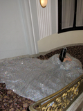 Pretty Wedding Dress Ball Gown Strapless Silver Sequin Long Luxury Wedding Dresses Bridal Gowns Brides Gown HZ1214