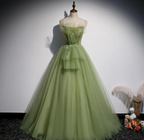 Niulatu Formal Evening Dress Women's Prom Dresses Party Graduation Gowns Long Green Party Dresses HZ1007