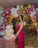 Niulatu Sweetheart Neckline Long Evening Dress 22th Birthday Outfit HZ1007