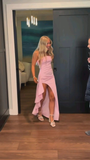 Niulatu Split Prom Dress Formal Graduation Gown HZ0113