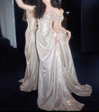 Niulatu Off The Shoulder Mermaid Prom Dress Long Evening Dress HZ1007