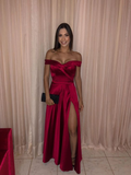 Niulatu Off The Shoulder A-line Evening Dress HZ1007
