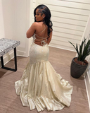 Niulatu Mermaid Lace-up Back Evening Dress Glam Dress HZ1007