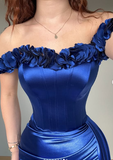 Niulatu Off The Shoulder Mermaid Evening Dress Formal Prom Dress HZ1007
