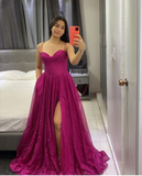 Niulatu Corset Glitter A-line Evening Gown A-line Evening Dress HZ1007