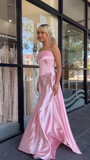 Niulatu Strapless Beaded Satin Formal Mermaid Prom Evening Dress HZ1007