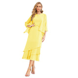 Niulatu Chiffon Spring Mother of The Bride Dresses A-Line Plus Size for Women Formal Prom HZ1007