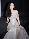 Niulatu Off The Shoulder Mermaid Prom Dress Long Evening Dress HZ1007