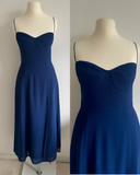 Niulatu Green Spaghetti Straps Evening Dress Slit Prom Dress HZ1007