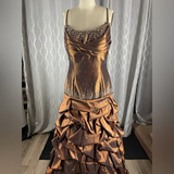 Niulatu Satin Beaded Ruched Evening Dress Memaid Prom Dress HZ1007