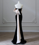 Niulatu Satin Mermaid Train Formal Party Dress Prom Evening Dress HZ1007