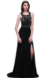 Niulatu Pearls Straps Sweet Train Black Prom HZ1007