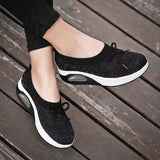 Niulatu Women Women's Breathable Shoes New Vulcanize Shoes Bow-knot Girl Thick Bottom Slip on Women Shoe Large Size 35~43 DJSE
