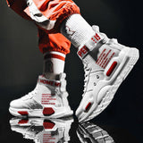 Niulatu Men's High Top Fashion Leather Sneakers Trend Hot Sale Comfortable Man Casual Shoes Outdoor Non-slip Breathable Men Shoes DJSE
