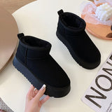 Niulatu Wool Comprehensive Anti-skid Snow Boots Women's Mini Short Boots Warm Winter Thickened Women's Shoes Botas Mujer DJSE