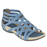 Niulatu and Summer Plus Size Ladies Sandals Breathable Adult Sports Black Fish Mouth Viscose Shoes Roman Women's Peep Toe DJSE