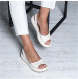Niulatu Women Comfortable Sandals Flops Fashion Rome Slip-on Flat Shoes Women Slides Solid Casual Female PU Zapatos De Mujer DJSE