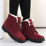 Niulatu Women Boots 2025 New Women Winter Boots Warm Snow Boots Fashion Ankle Boots For Women Shoes Winter Casual Heels Botas Mujer DJSE