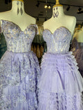 Niulatu Sweetheart Tiered Long Tulle Prom HZ1007