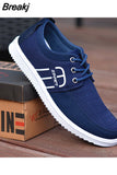 Niulatu Men's Canvas Shoes Lightweight Sports Shoes Casual Mesh Breathable Vulcanized Shoes Classic Fashion Lace Up Work Shoes 2025 DJSE